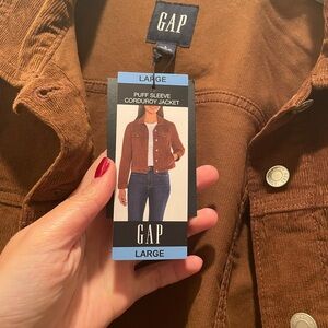 Women’s corduroy jacket GAP size large brown